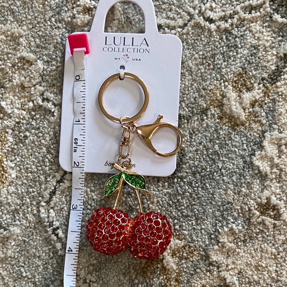 Lulla Collection Red Cherry Keychain - Picture 3 of 3